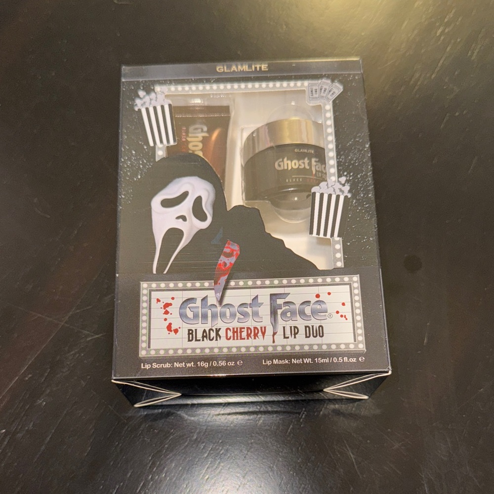 Glamlite Ghost Face Black Cherry Lip Duo Brand Mee
